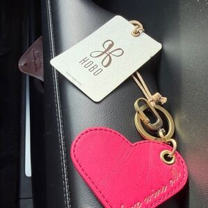 Clip On Leather Heart Charm